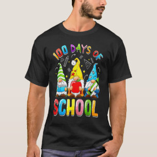 Happy 100th Day Of School Three Gnomes Virtual Tea T-Shirt