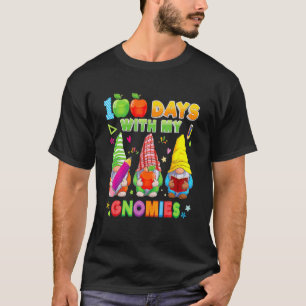 Happy 100th Day Of School Three Gnomes Virtual Tea T-Shirt