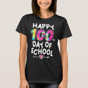 Happy 100th Day Of School Tie Dye Cute For Teacher T-Shirt