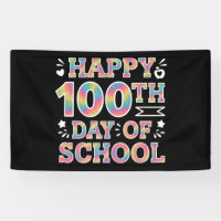 Happy 100th Day Of School Tie Dye Rainbow 100 Days