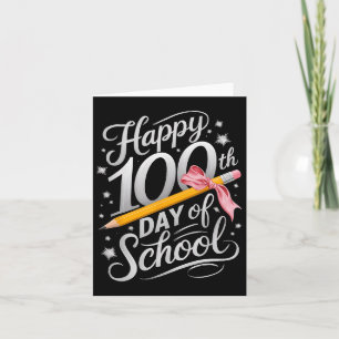 Happy 100th Day Of School Tie Dye Rainbow 100 Days Card