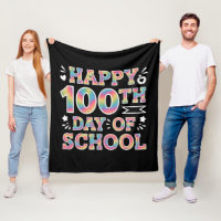 Happy 100th Day Of School Tie Dye Rainbow 100 Days