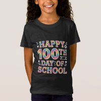 Happy 100th Day Of School Tie Dye Rainbow 100 Days