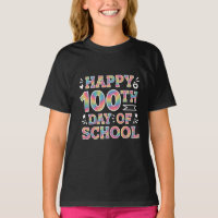 Happy 100th Day Of School Tie Dye Rainbow 100 Days