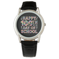 Happy 100th Day Of School Tie Dye Rainbow 100 Days