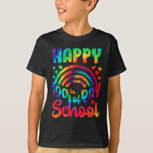Happy 100th Day Of School Tie Dye Teacher Kid 100 T-Shirt