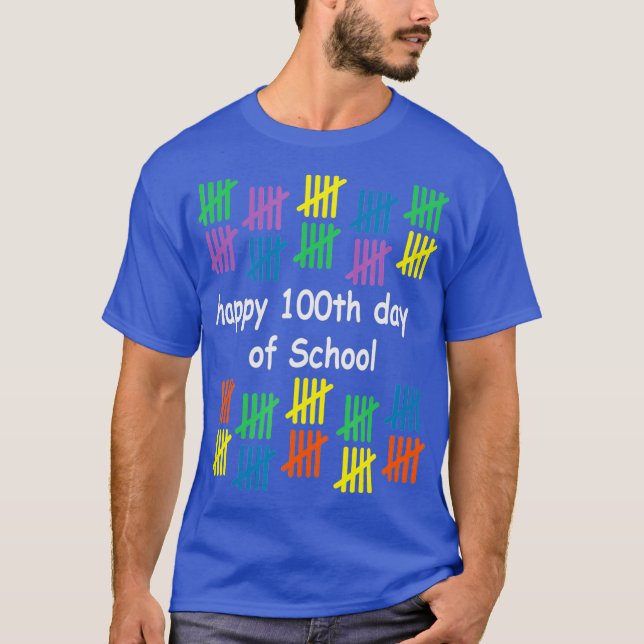 Happy 100th Day Of School Tshirt Teacher School (Front)
