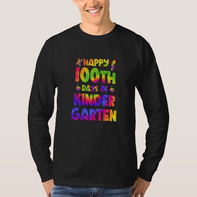 Happy 100th Day Of Smarter Kindergarten 100 Days T T-Shirt (Front)