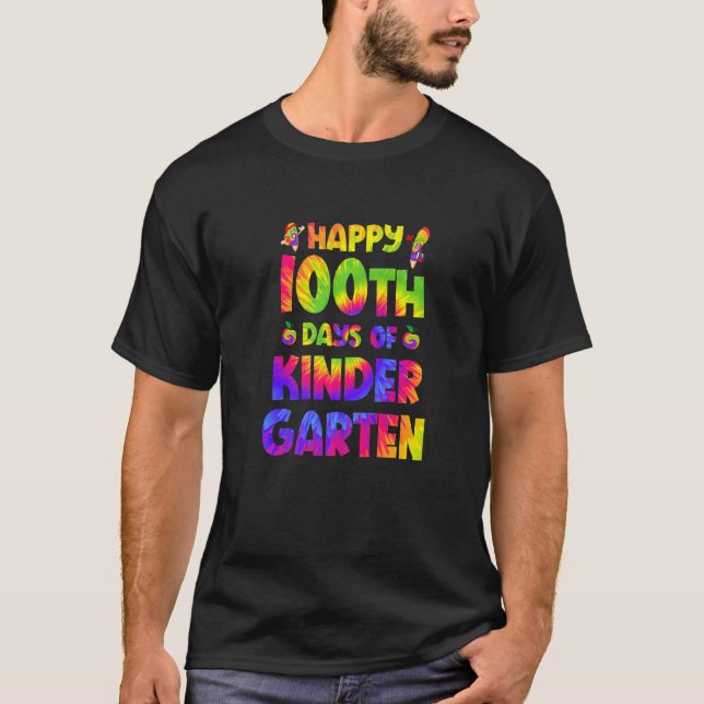 Happy 100th Day Of Smarter Kindergarten 100 Days T T-Shirt (Front)