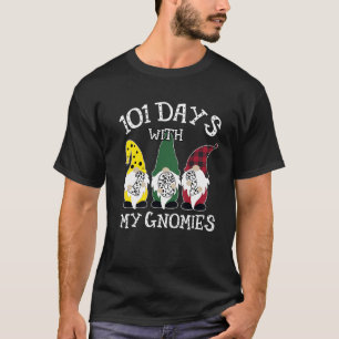 Happy 100th Day School Three Gnomes Virtual Teache T-Shirt