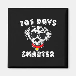 Happy 101 Days School Cute Dog Lover 100 Days Stud Magnet