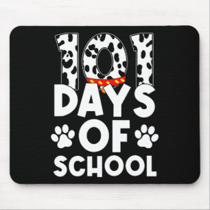Happy 101 Days School Dog Lover Student Or Teacher Mouse Pad
