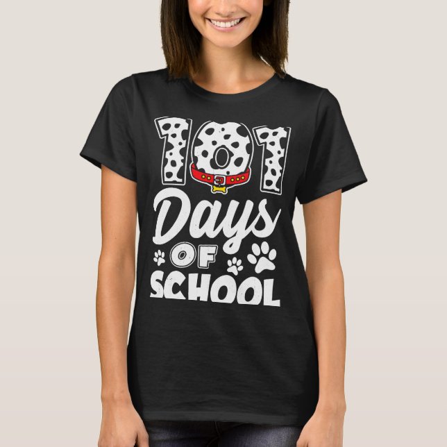 Happy 101 Days School Dog  Student Or Teacher Boys T-Shirt (Front)