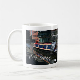 Happy 101st Birthday canal boat Coffee Mug