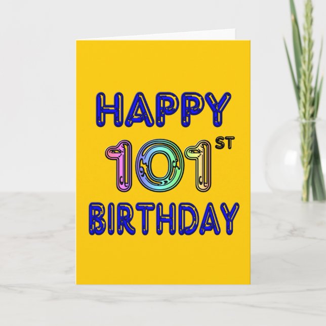 Happy 101st Birthday Card (Front)
