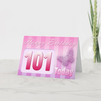 Happy 101st Birthday Grand Mother Great-Aunt Mum Card