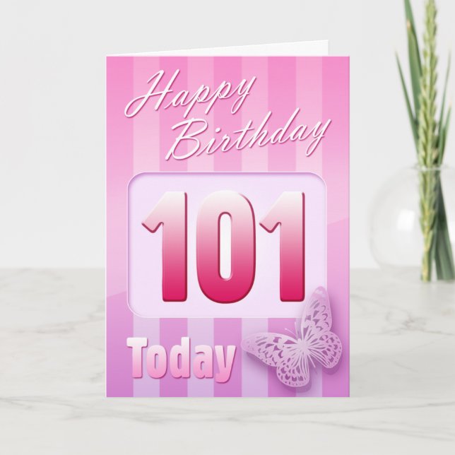Happy 101st Birthday Grand Mother Great-Aunt Mum Card (Front)