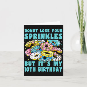 Happy 10 birthday 10 year old doughnut 10th birthd card