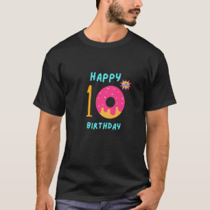 Happy 10 Doughnut Birthday T-Shirt