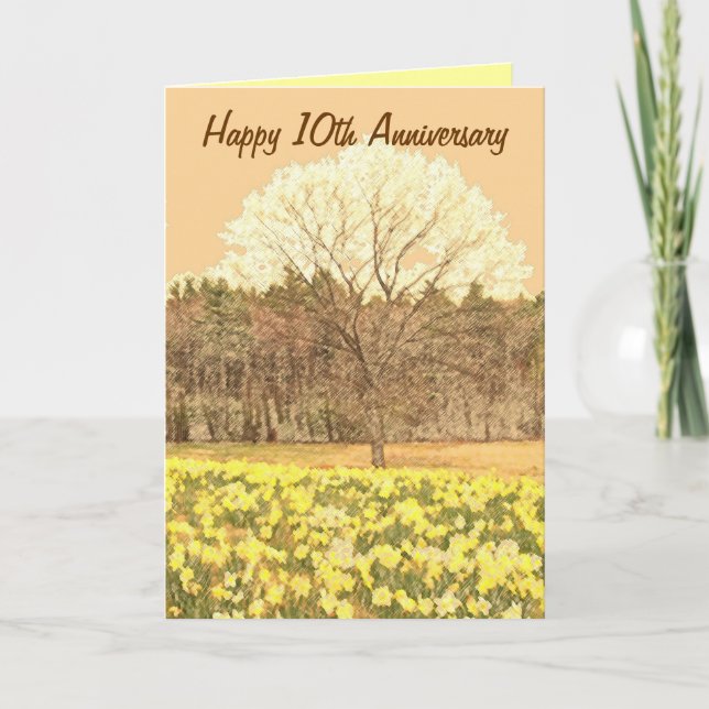 Happy 10th Anniversary Card (Front)
