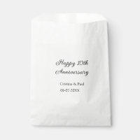Happy 10th anniversary simple minimal wedding name