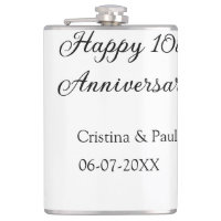 Happy 10th anniversary simple minimal wedding name