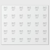 Happy 10th anniversary simple minimal wedding name