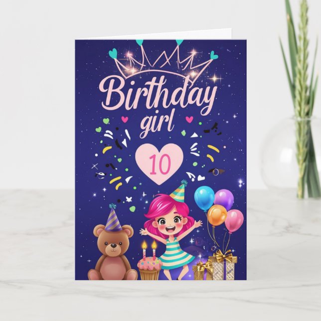 Happy 10th Birthday Card (Front)