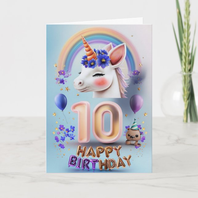 Happy 10th Birthday Card (Front)