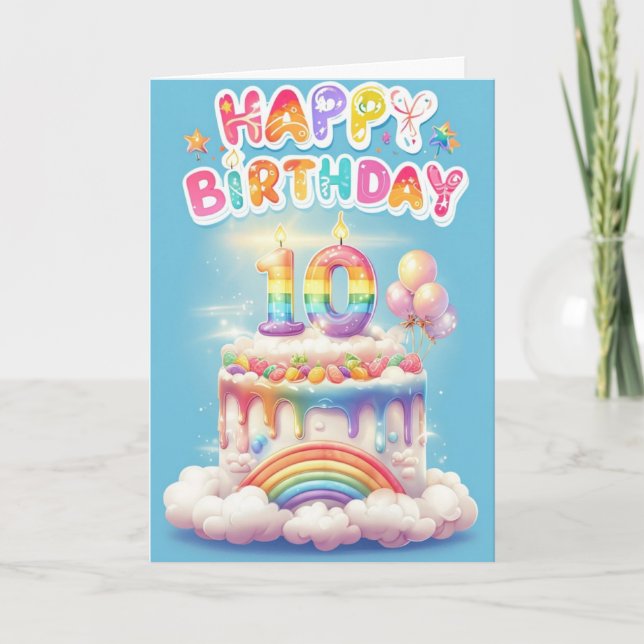 Happy 10th Birthday Card (Front)