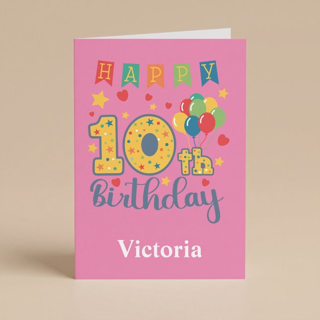 Happy 10th Birthday Card (Creator Uploaded)
