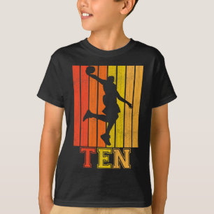 Happy 10th Birthday Decorations For Boys Basketbal T-Shirt