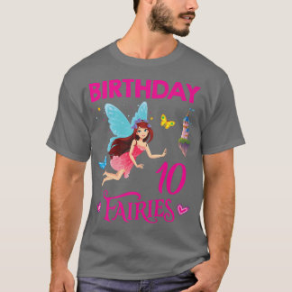 Happy 10th Birthday Girl Birthday Party 10 years o T-Shirt