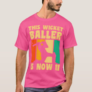 Happy 11 Birthday 11 Year Old Cricket 11Th Birthda T-Shirt