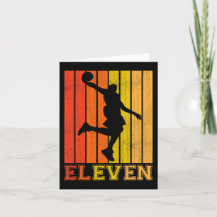 Happy 11th Birthday Decorations For Boys Basketbal Card