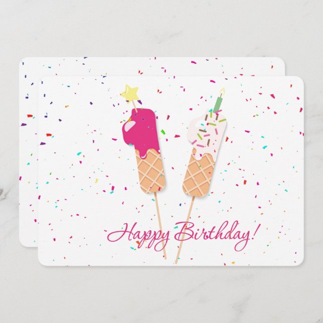 Happy 11th Birthday Holiday Card (Front/Back)