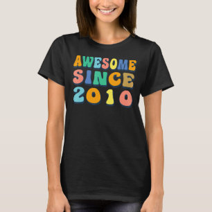 Happy 12th Birthday 12 Year Old Awesome Since 2010 T-Shirt