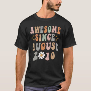Happy 12th Birthday 12 Year Old Awesome Since Augu T-Shirt