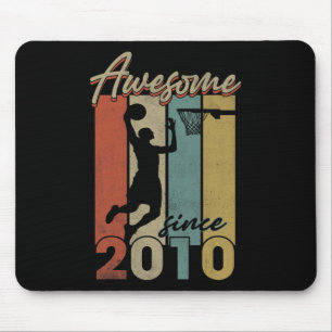 Happy 12th Birthday Basketball 12 Yr Old Awesome S Mouse Pad