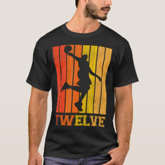 Happy 12Th Birthday Decorations For Boys Basketbal T-Shirt