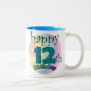 Happy 12th Birthday Two-Tone Coffee Mug