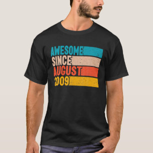 Happy 13Th Birthday 13 Year Old Awesome Since Augu T-Shirt