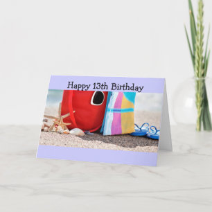 HAPPY "13th" BIRTHDAY TO A NEW TEENAGER! Card