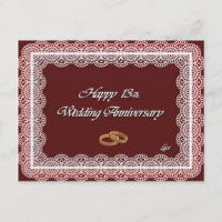 Happy 13Th. Wedding Anniversary Lace