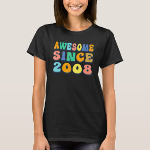 Happy 14th Birthday 14 Year Old Awesome Since 2008 T-Shirt