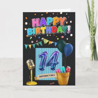 Happy 14th Birthday Card