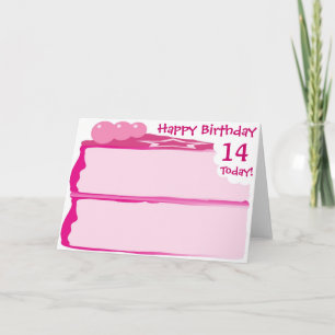 Happy 14th Birthday Card