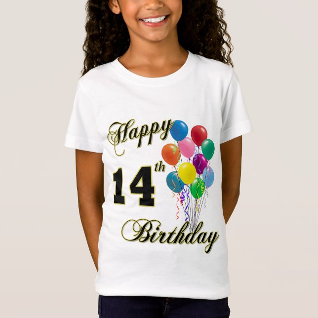Happy 14th Birthday T-Shirt (Front)