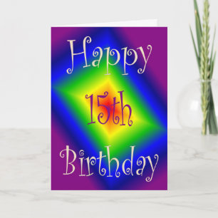 Happy 15th Birthday Card