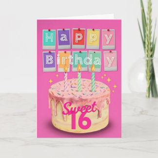 Happy 16th Birthday Card